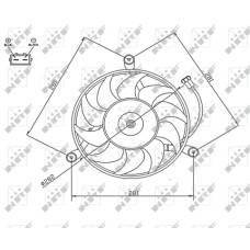 Ventilador, refrigeración del motor - NRF-47745 Ventilador, refrigeración del motor - NRF-47745