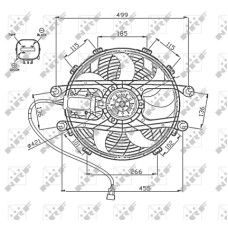 Ventilador, refrigeración del motor - NRF-47747 Ventilador, refrigeración del motor - NRF-47747