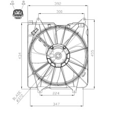Ventilador, refrigeración del motor - NRF-47935 Ventilador, refrigeración del motor - NRF-47935