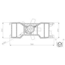 Ventilador, refrigeración del motor - NRF-47944