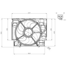 Ventilador, refrigeración del motor - NRF-47960 Ventilador, refrigeración del motor - NRF-47960
