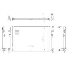 Radiador, refrigeración del motor - NRF-50042