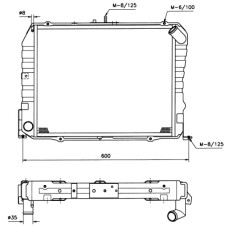 Radiador, refrigeración del motor - NRF-503962