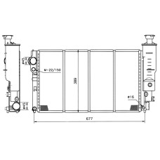 Radiador, refrigeración del motor - NRF-50401