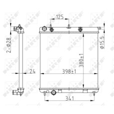 Radiador, refrigeración del motor - NRF-50429A Radiador, refrigeración del motor - NRF-50429A