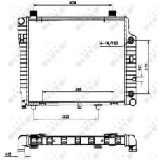 Radiador, refrigeración del motor - NRF-50534