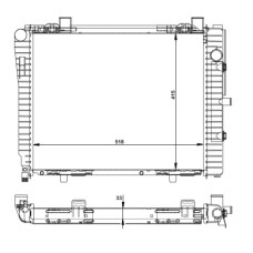Radiador, refrigeración del motor - NRF-50593