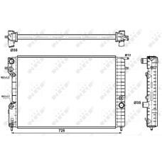 Radiador, refrigeración del motor - NRF-509689