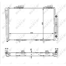 Radiador, refrigeración del motor - NRF-51281