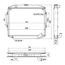Radiador, refrigeración del motor - NRF-52282