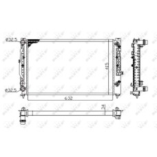 Radiador, refrigeración del motor - NRF-529504A