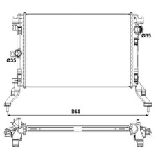 Radiador, refrigeración del motor - NRF-53026 Radiador, refrigeración del motor - NRF-53026