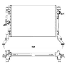 Radiador, refrigeración del motor - NRF-53027