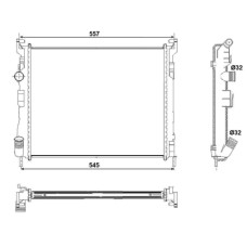 Radiador, refrigeración del motor - NRF-53032 Radiador, refrigeración del motor - NRF-53032