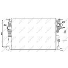 Radiador, refrigeración del motor - NRF-53136