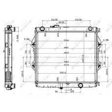 Radiador, refrigeración del motor - NRF-53151