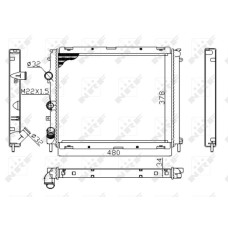 Radiador, refrigeración del motor - NRF-53209A