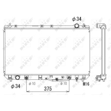Radiador, refrigeración del motor - NRF-53302
