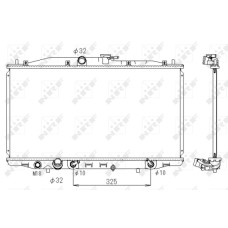 Radiador, refrigeración del motor - NRF-53391 Radiador, refrigeración del motor - NRF-53391