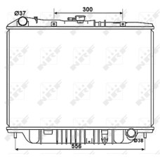 Radiador, refrigeración del motor - NRF-53517 Radiador, refrigeración del motor - NRF-53517