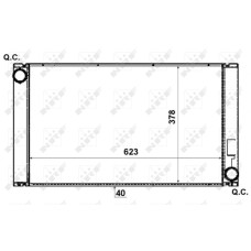 Radiador, refrigeración del motor - NRF-53731 Radiador, refrigeración del motor - NRF-53731
