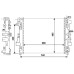 Radiador, refrigeración del motor - NRF-53801 Radiador, refrigeración del motor - NRF-53801