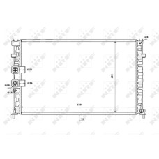 Radiador, refrigeración del motor - NRF-53842