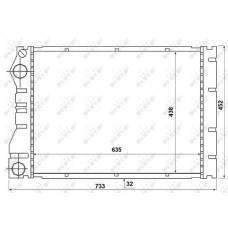 Radiador, refrigeración del motor - NRF-53975