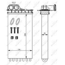 Radiador de calefacción - NRF-54332