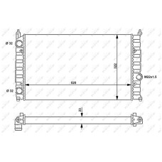Radiador, refrigeración del motor - NRF-54707 Radiador, refrigeración del motor - NRF-54707