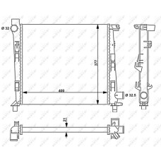 Radiador, refrigeración del motor - NRF-54717 Radiador, refrigeración del motor - NRF-54717