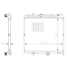 Radiador, refrigeración del motor - NRF-550021 Radiador, refrigeración del motor - NRF-550021
