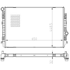 Radiador, refrigeración del motor - NRF-550081