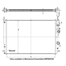 Radiador, refrigeración del motor - NRF-56158