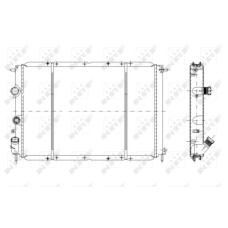 Radiador, refrigeración del motor - NRF-58106 Radiador, refrigeración del motor - NRF-58106