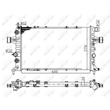 Radiador, refrigeración del motor - NRF-58178A Radiador, refrigeración del motor - NRF-58178A