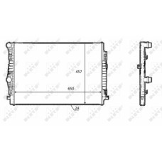 Radiador, refrigeración del motor - NRF-58392 Radiador, refrigeración del motor - NRF-58392