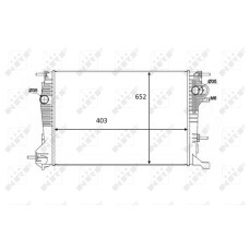 Radiador, refrigeración del motor - NRF-58488