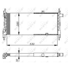 Radiador, refrigeración del motor - NRF-58711 Radiador, refrigeración del motor - NRF-58711