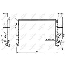 Radiador, refrigeración del motor - NRF-58802