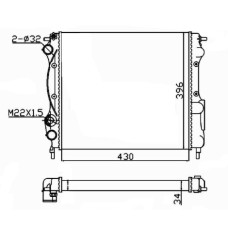 Radiador, refrigeración del motor - NRF-58934A Radiador, refrigeración del motor - NRF-58934A