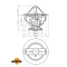 Termostato, refrigerante - NRF-725060