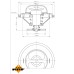 Termostato, refrigerante - NRF-725096 Termostato, refrigerante - NRF-725096