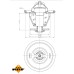 Termostato, refrigerante - NRF-725214 Termostato, refrigerante - NRF-725214