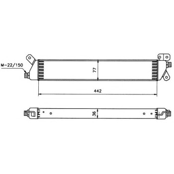 Radiador de aceite, aceite motor - NFR 31035