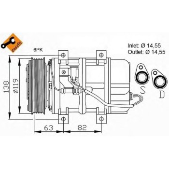 Compresor, aire acondicionado - NFR 32109G