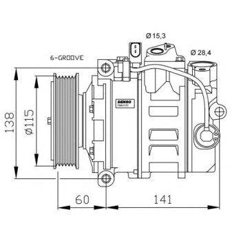 Compresor, aire acondicionado - NFR 32262G