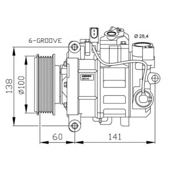 Compresor, aire acondicionado - NFR 32263G