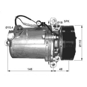 Compresor, aire acondicionado - NFR 32414G
