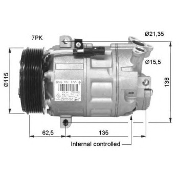 Compresor, aire acondicionado - NFR 32425G